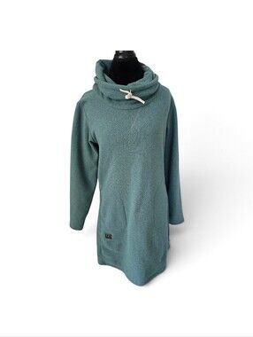 Deso Supply Co. Fleece Cowl Neck Tunic Sweatshirt - Made in USA - Size X